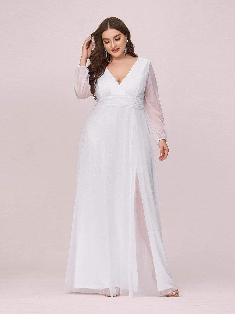 Plus Size White Dresses for Women